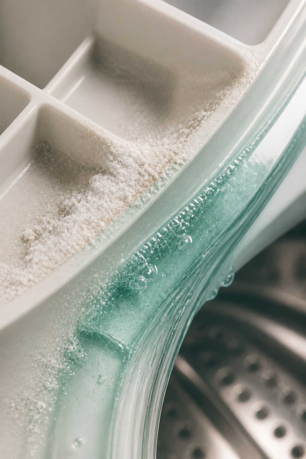 Detergent Residue buildup illustration
